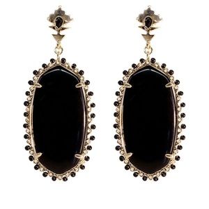 Kendra Scott Black Dalton Earrings